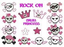 Stickserie - Skull Princess